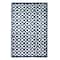 White &#x26; Navy Blue Diamond Outdoor Rug by Ashland&#xAE;, 4ft. x 6ft.